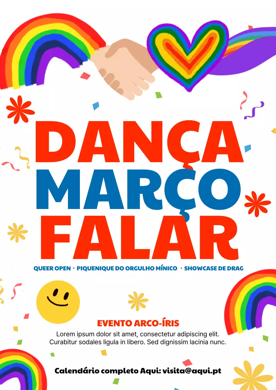 Cartaz do evento Rainbow Bold Pride na web