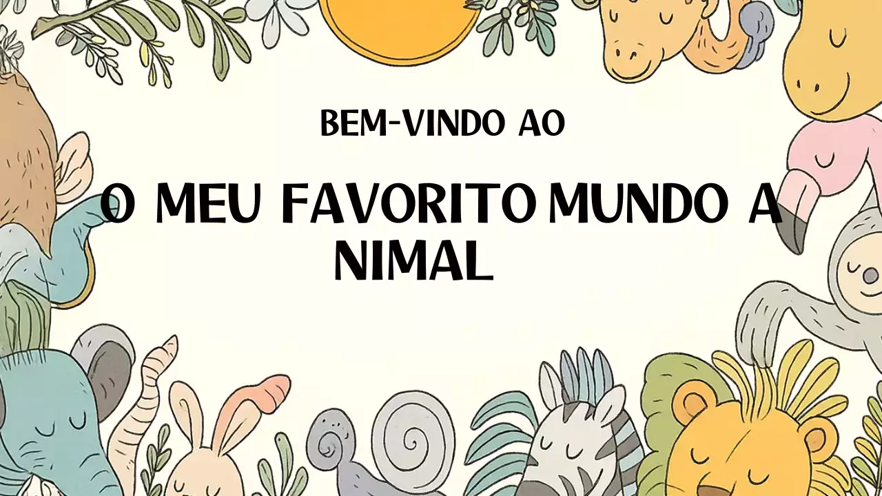 Apresentação de convite de animal brincalhão bege