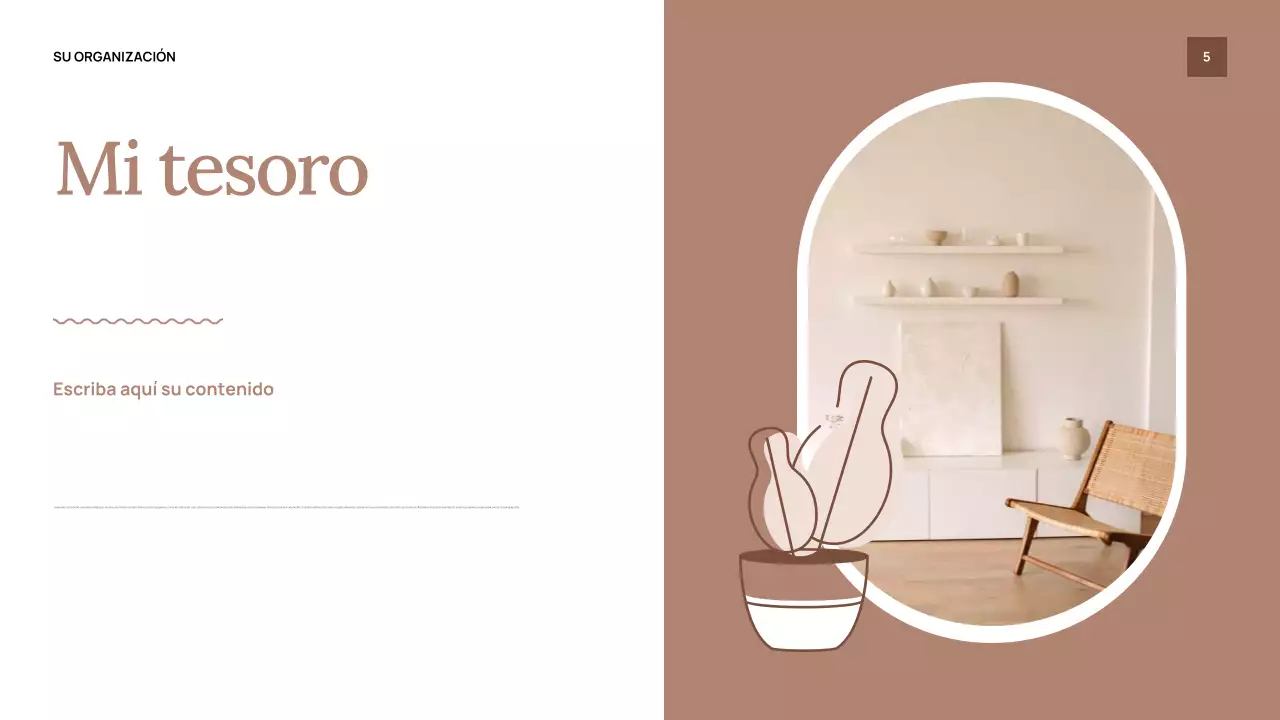 Presentación de invitación al espectáculo clásico beige