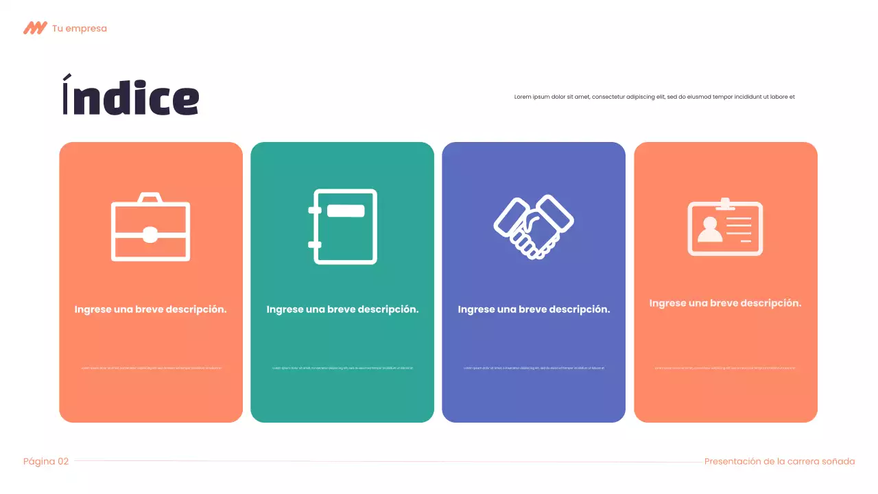 Presentación de la carrera de Modern Dream en morado y naranja