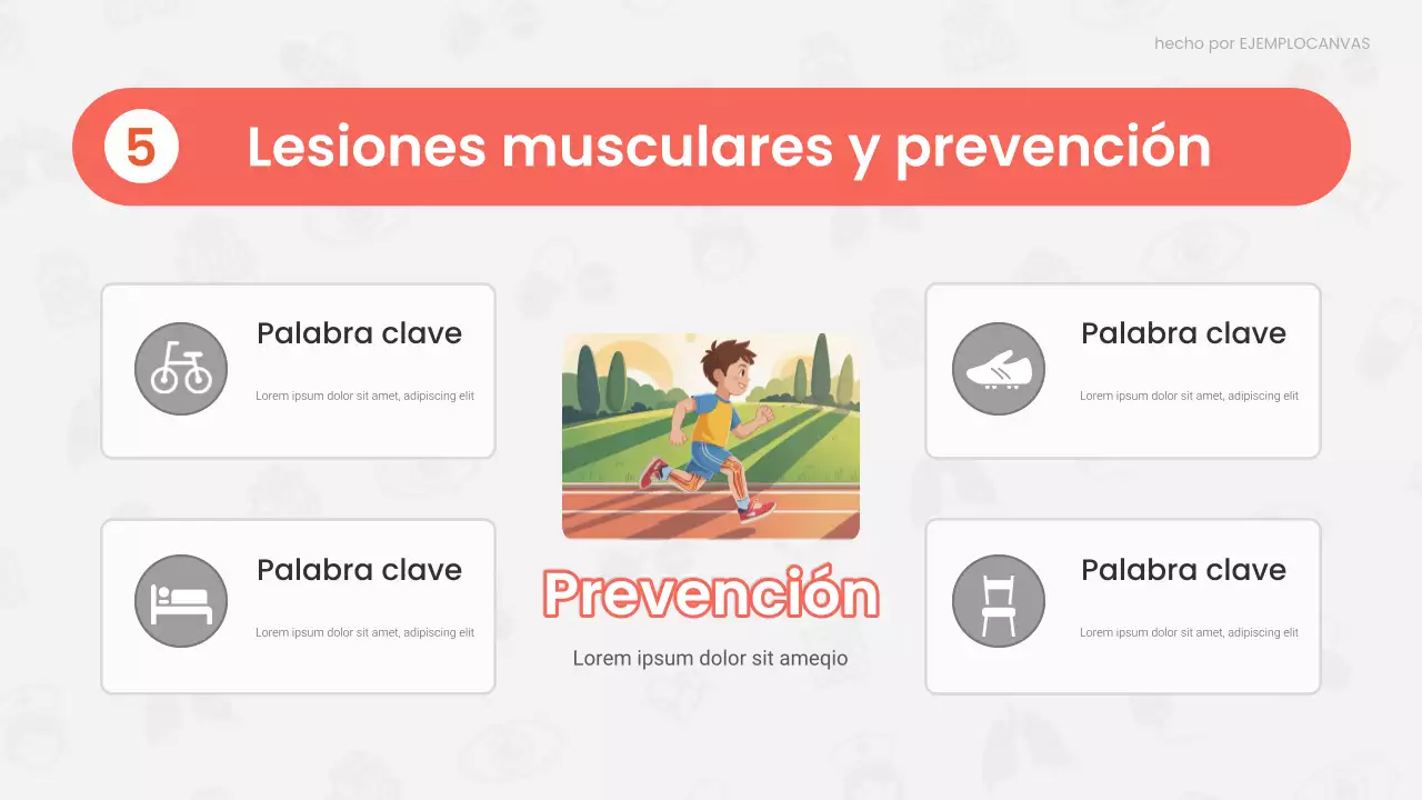 Presentación de la conferencia sobre anatomía moderna roja