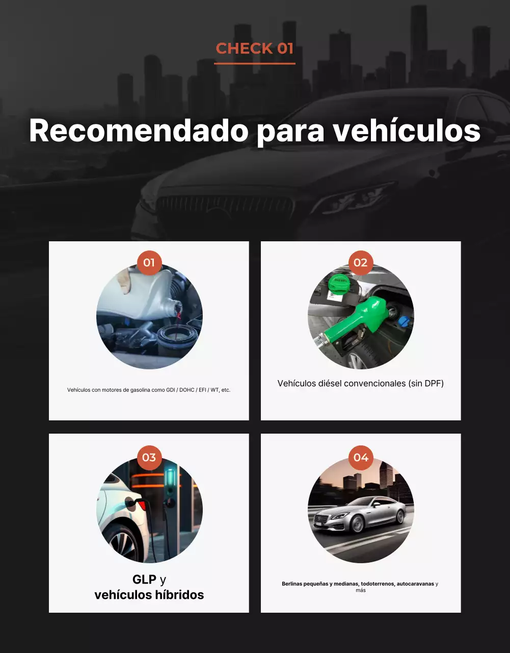 Anuncio de coche moderno marrón
