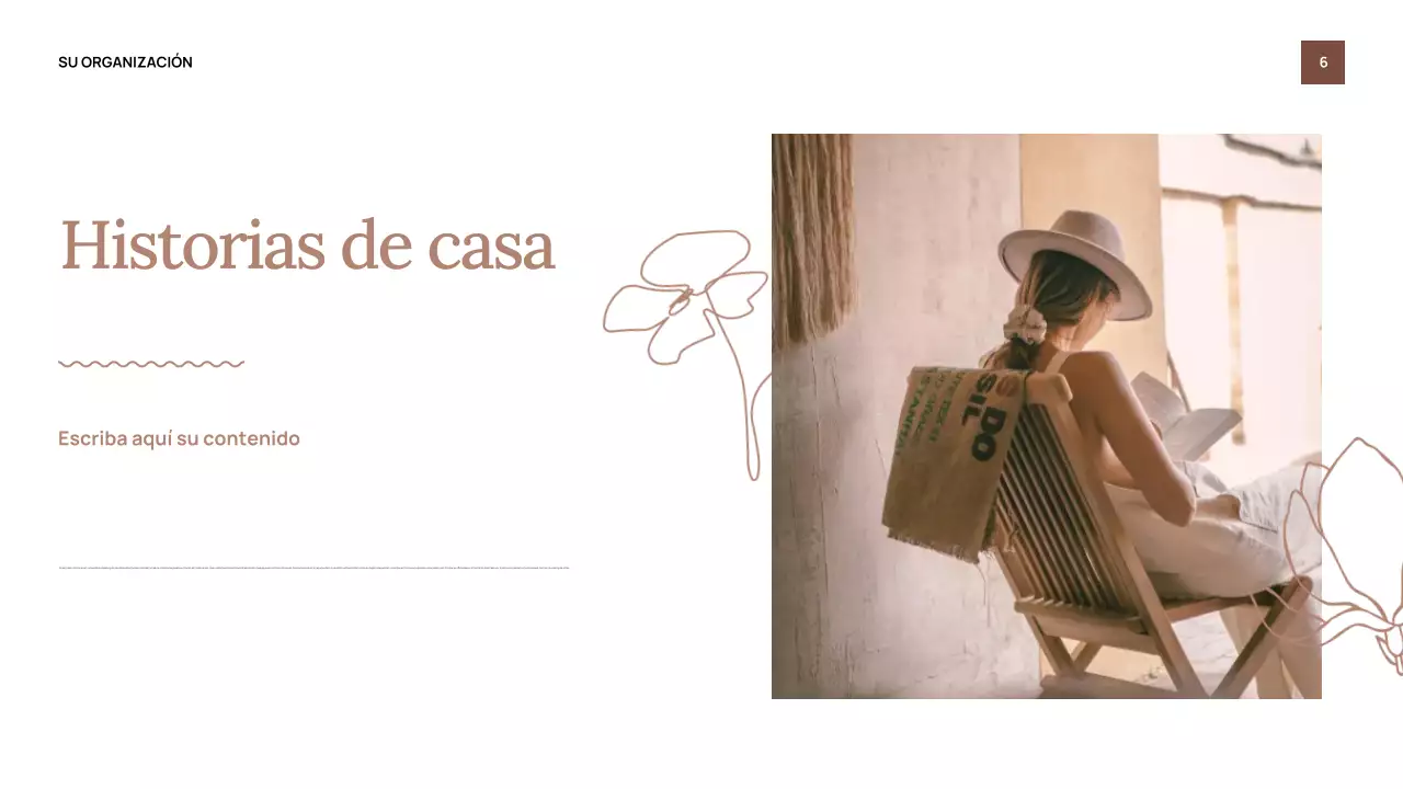 Presentación de invitación al espectáculo clásico beige