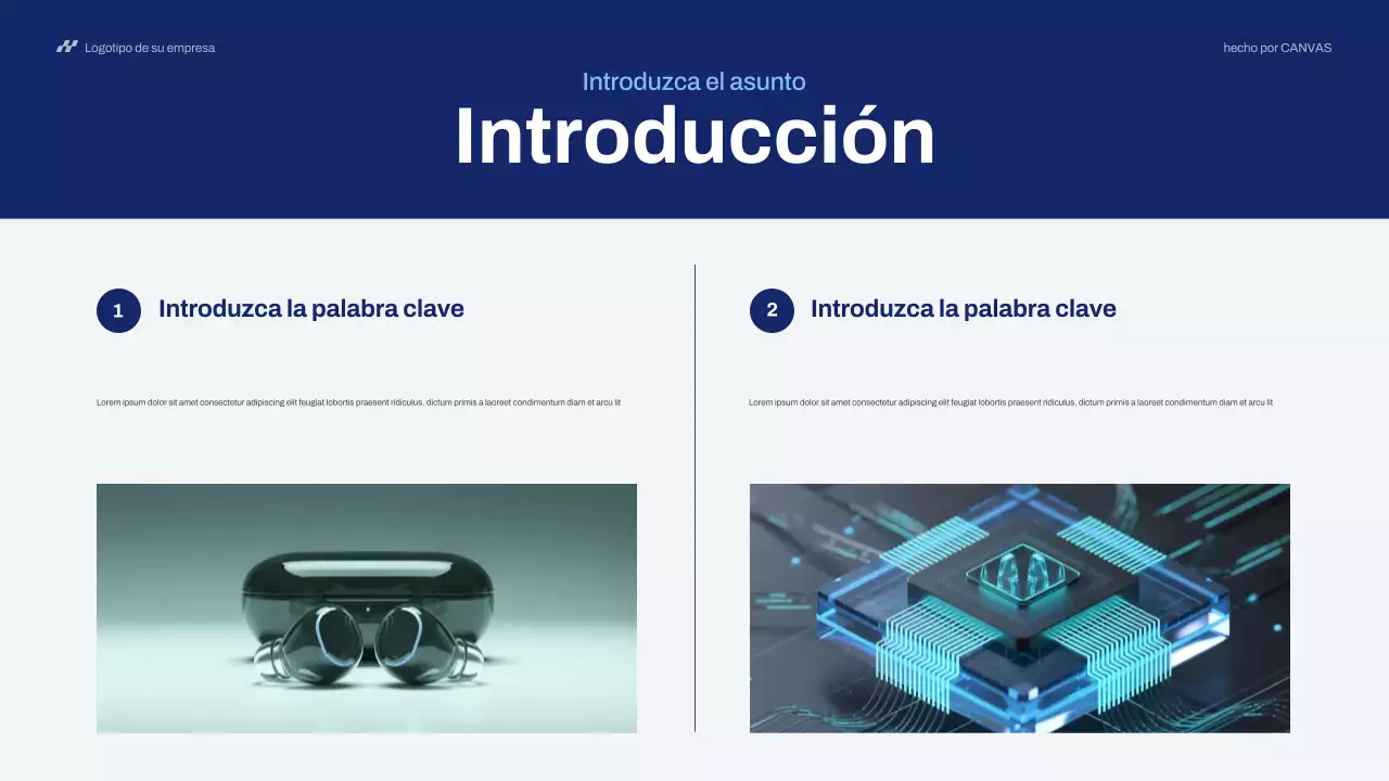 Presentación de Blue Modern Technology