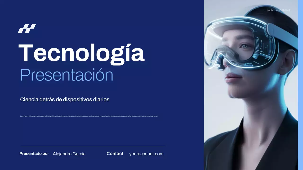 Presentación de Blue Modern Technology