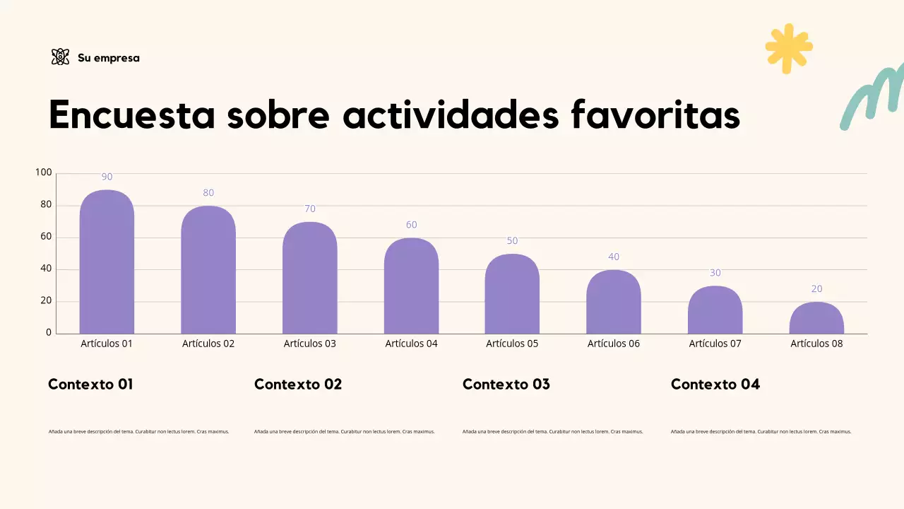 Presentación educativa lúdica en beige