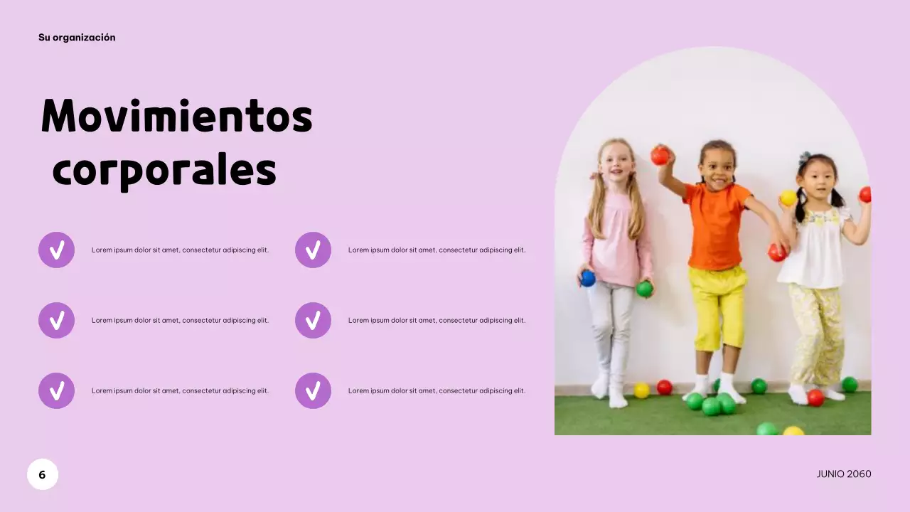 Presentación musical colorida y lúdica