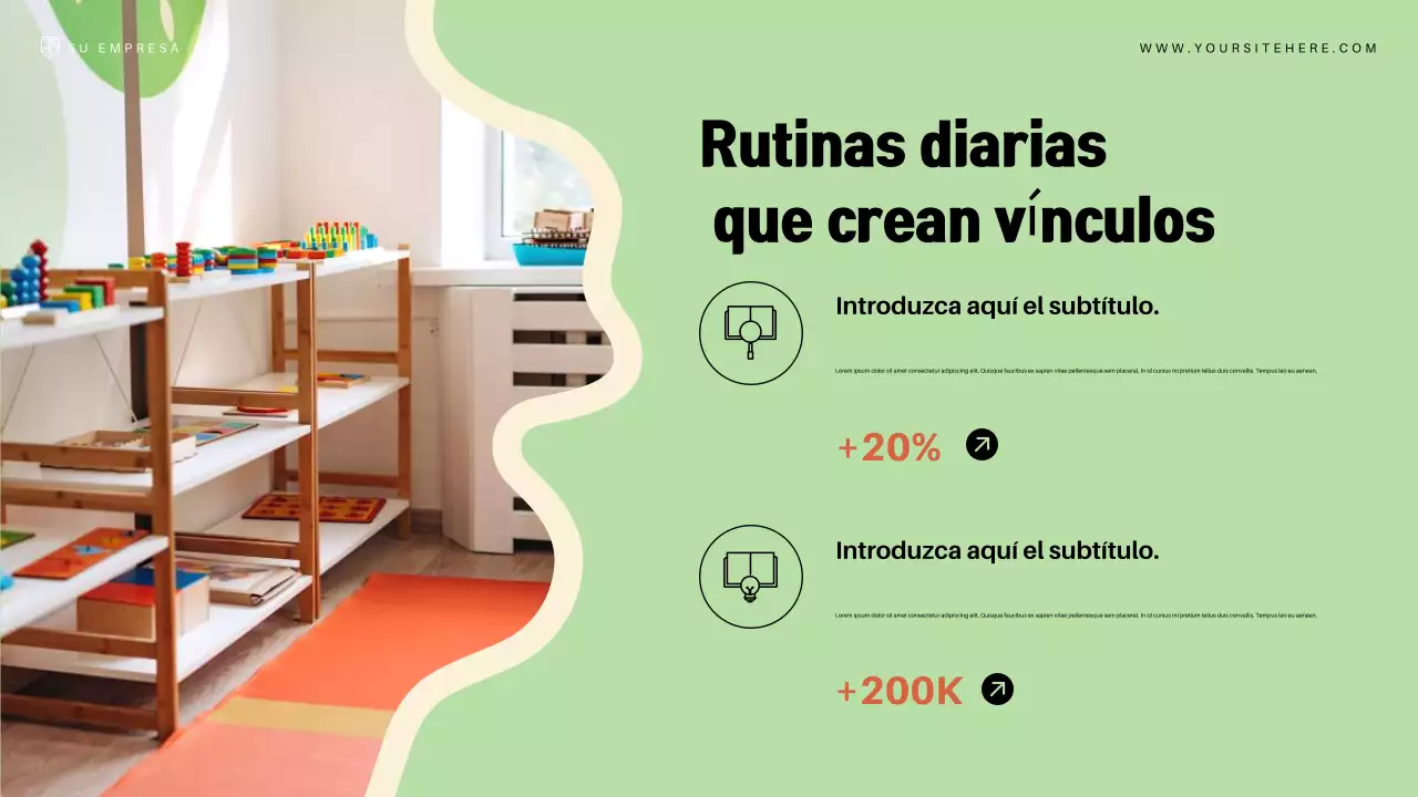 Presentación del anuncio de educación moderna rosa