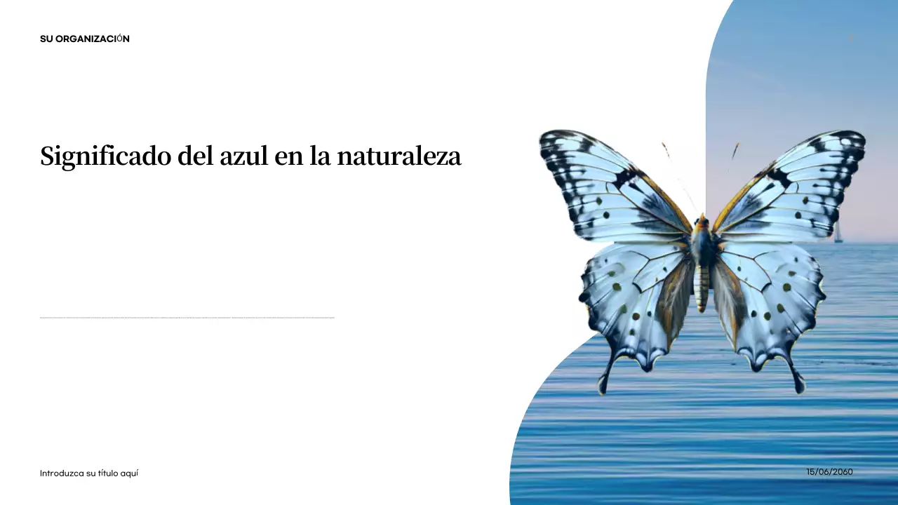 Presentación de introducción a la naturaleza abstracta naranja