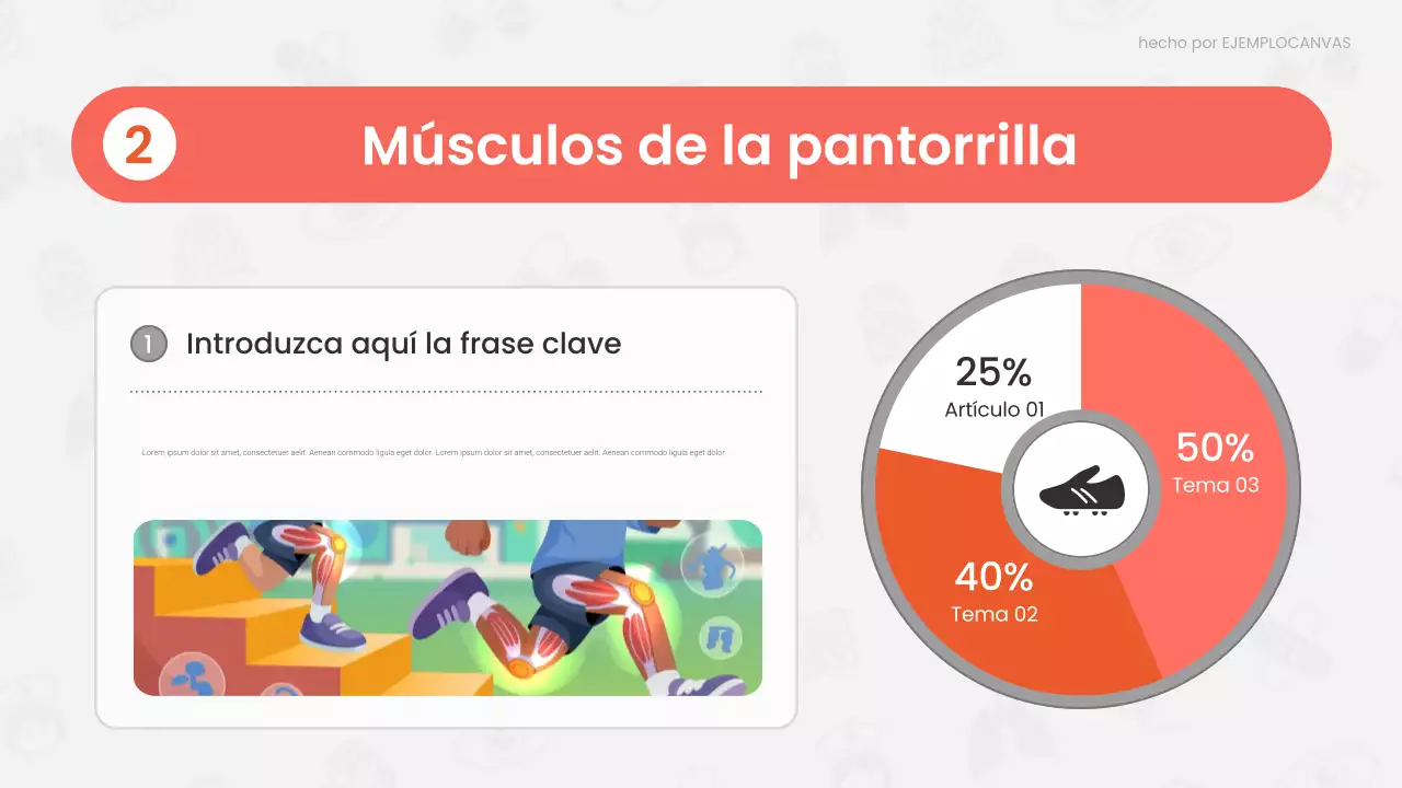 Presentación de la conferencia sobre anatomía moderna roja