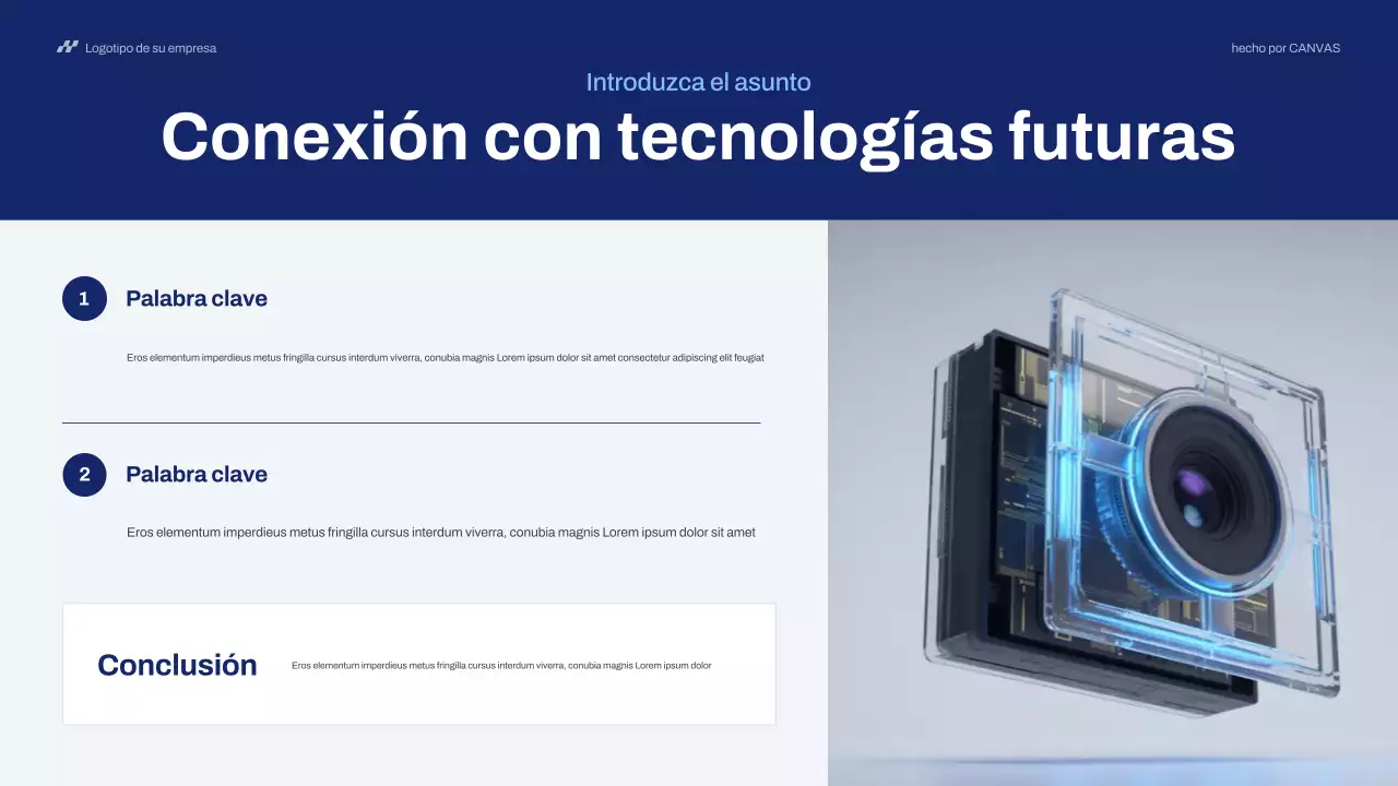 Presentación de Blue Modern Technology