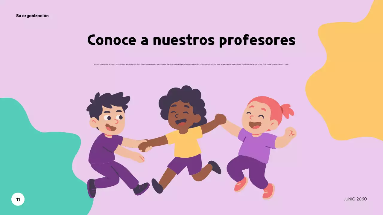 Presentación musical colorida y lúdica