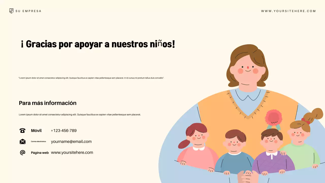 Presentación del anuncio de educación moderna rosa