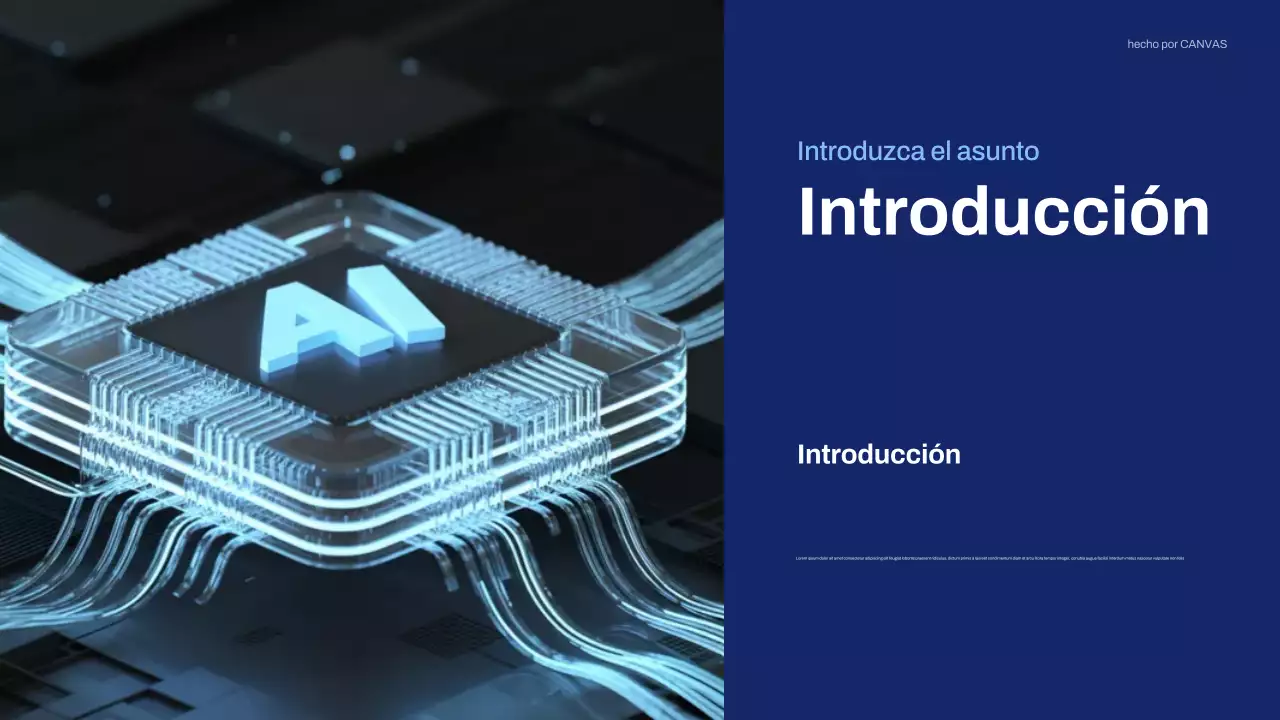 Presentación de Blue Modern Technology