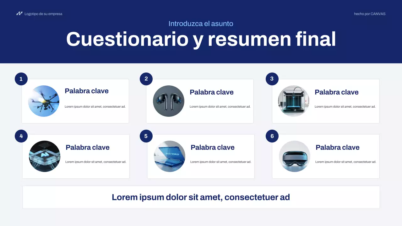 Presentación de Blue Modern Technology