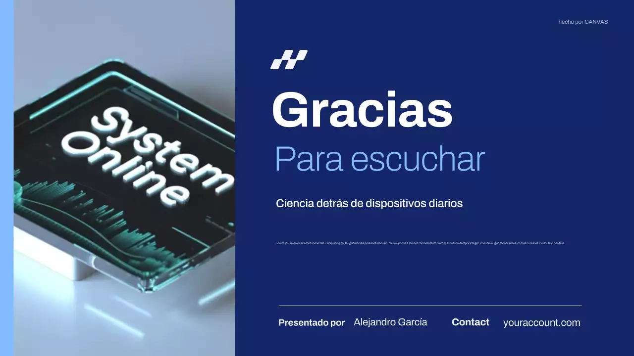 Presentación de Blue Modern Technology