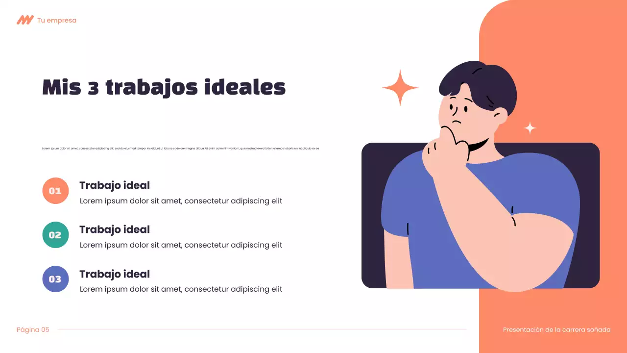 Presentación de la carrera de Modern Dream en morado y naranja