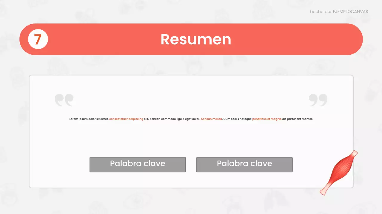 Presentación de la conferencia sobre anatomía moderna roja