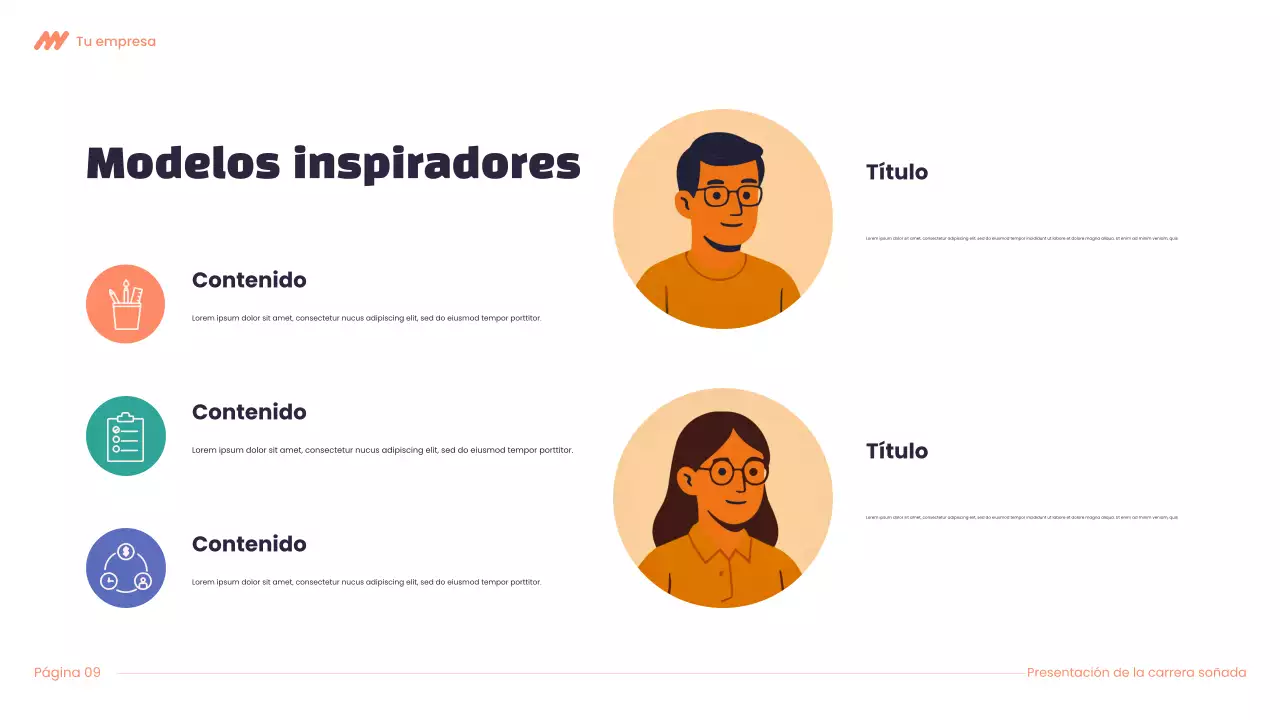 Presentación de la carrera de Modern Dream en morado y naranja