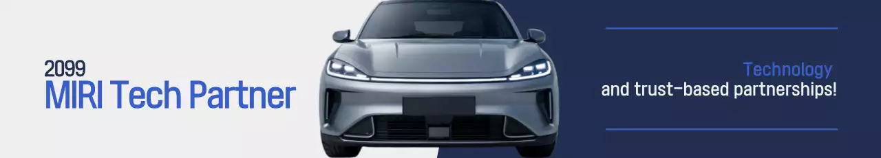 Promoção de propaganda de carro moderno prateado