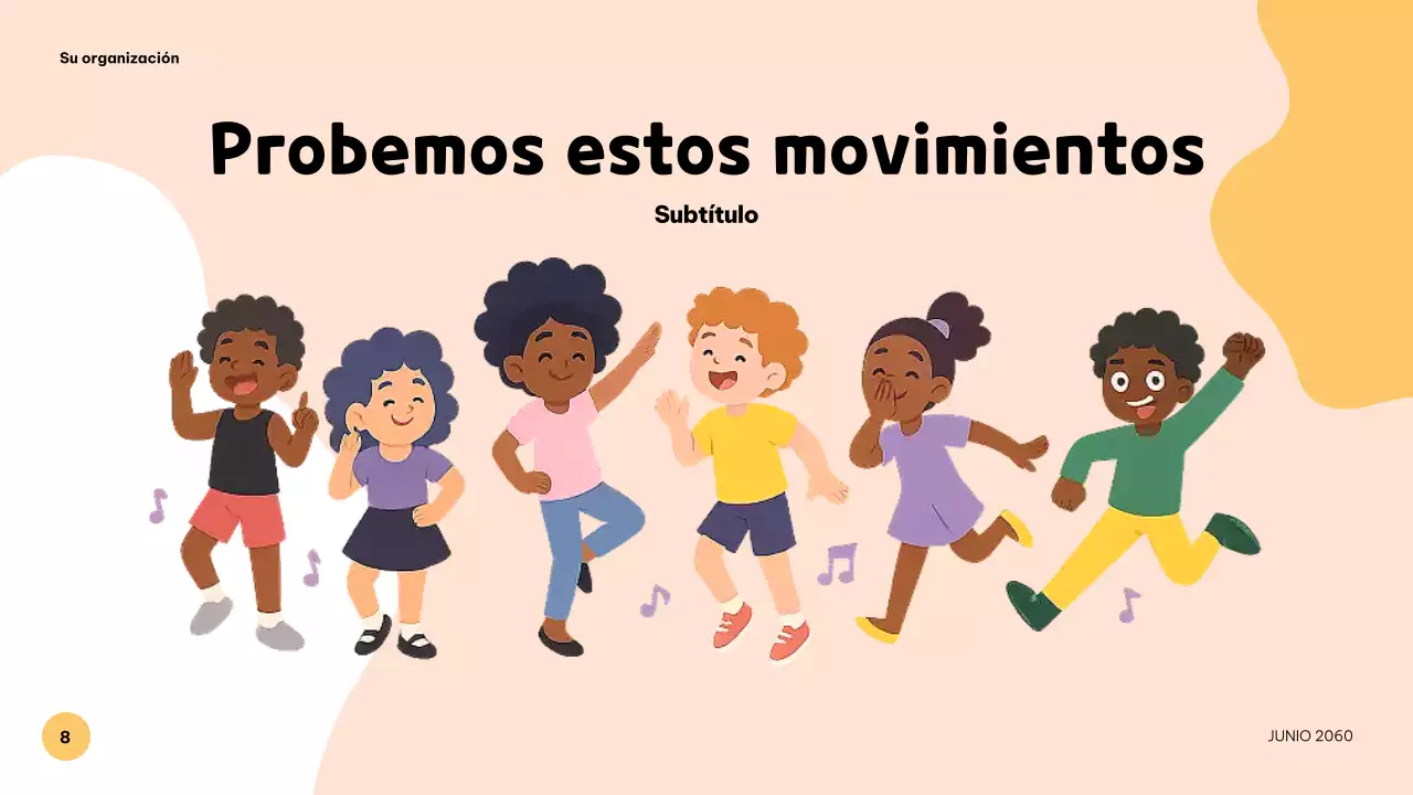 Presentación musical colorida y lúdica