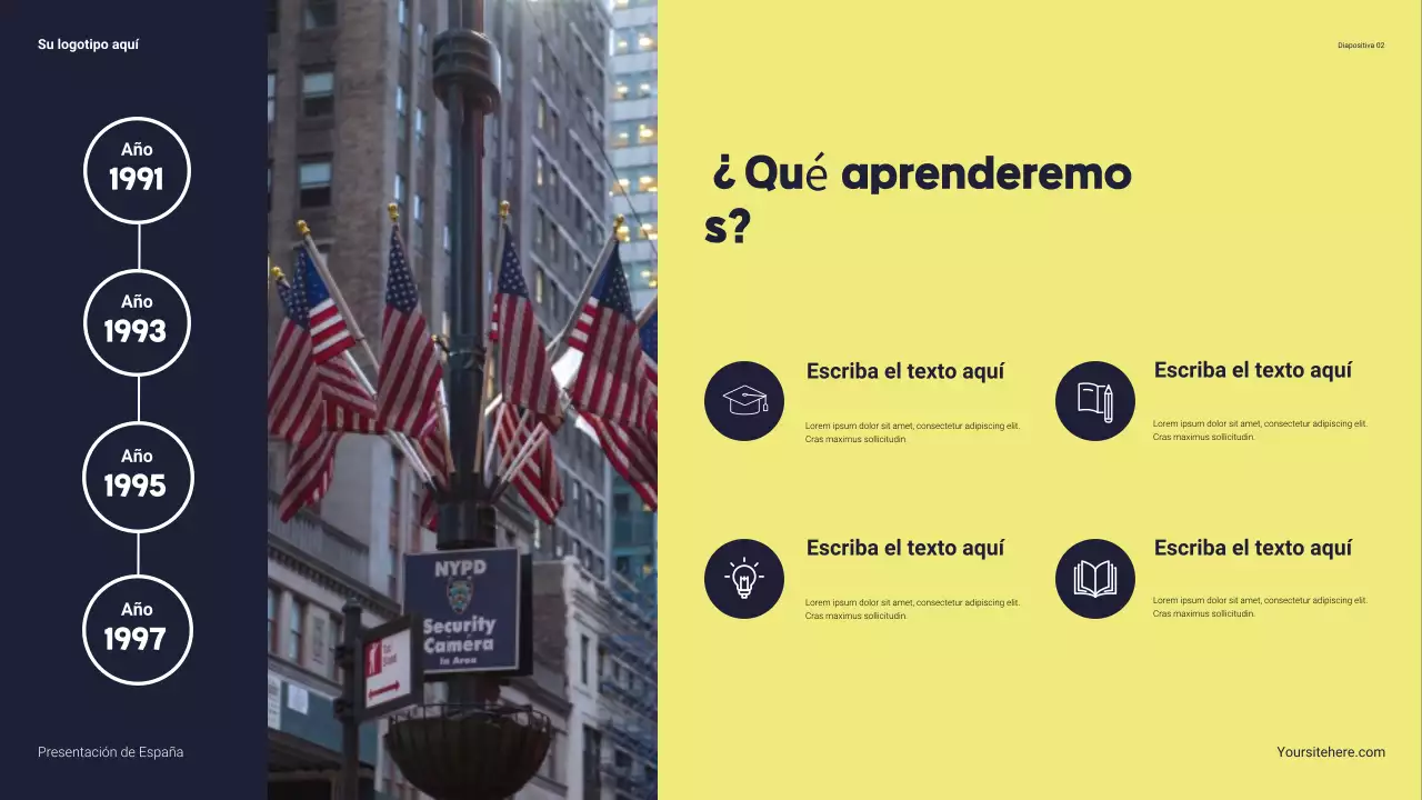 Presentación de la Marina Moderna sobre los Estados Unidos