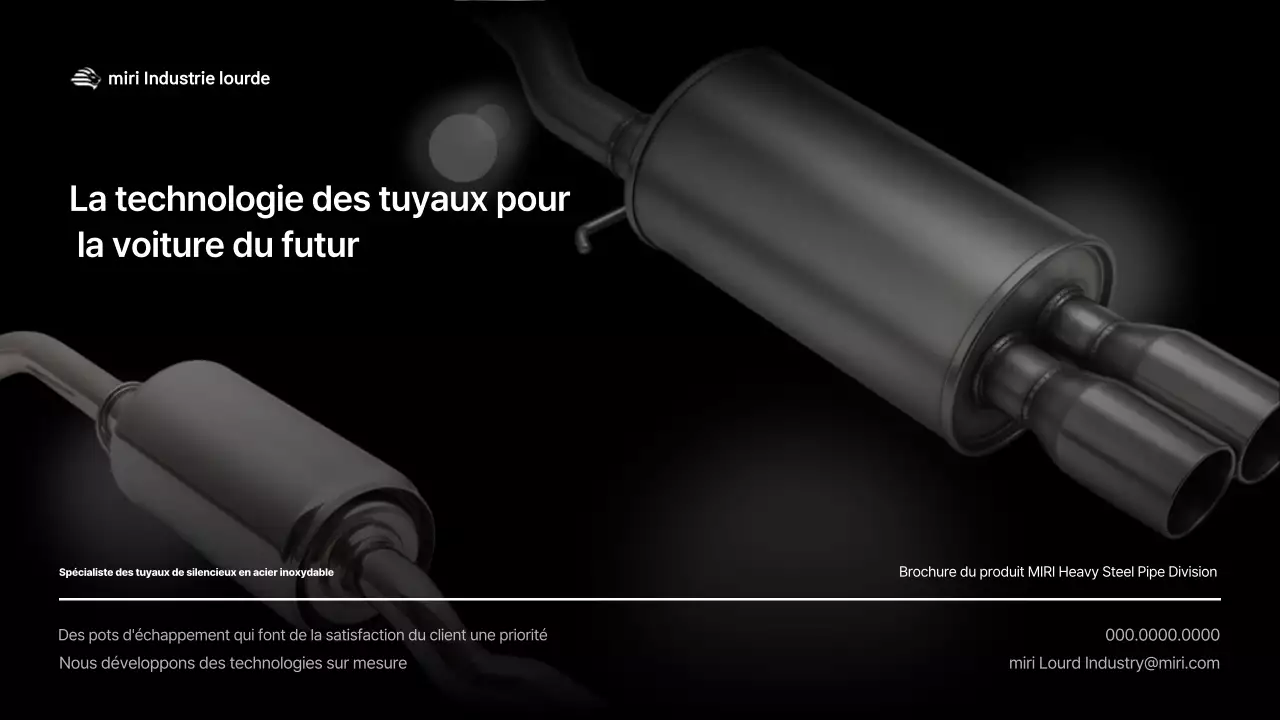 Présentation des produits Black Modern Technology