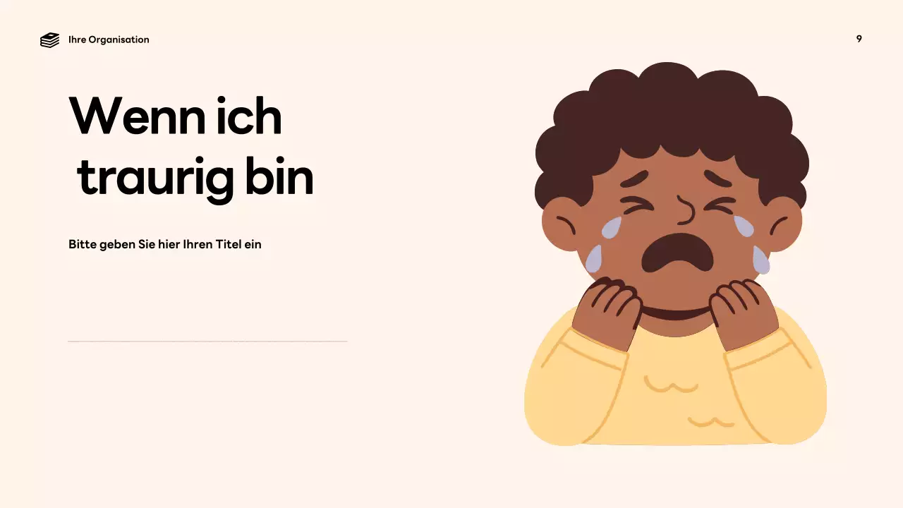 Bunte, verspielte Emotionen-Ankündigung Präsentation