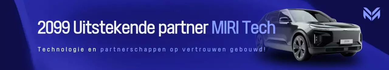 Blauwe moderne technologie-advertentie