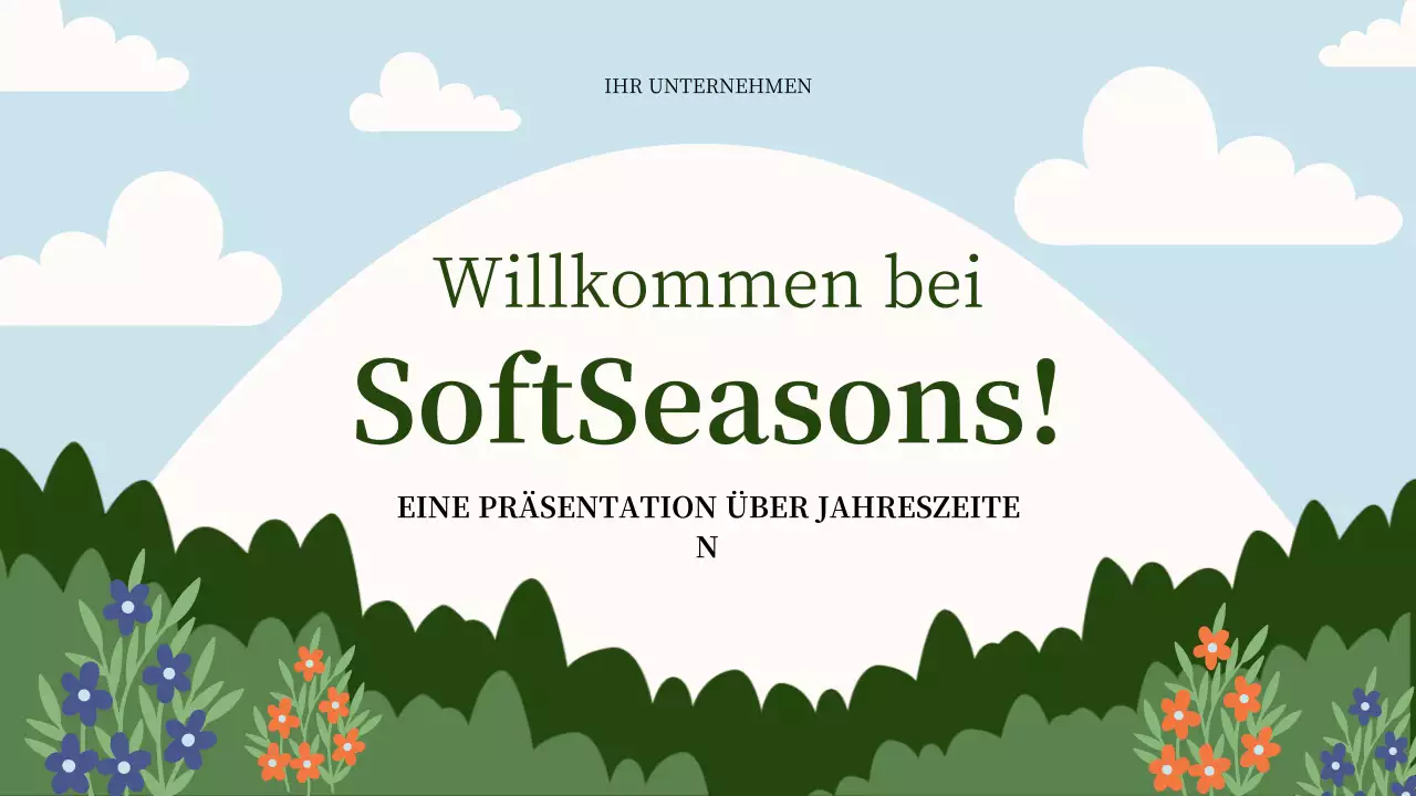 Grüne Natur Jahreszeiten Präsentation
