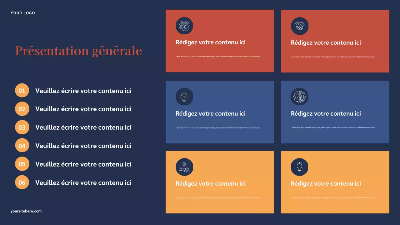 Présentation illustrative bleue de l'histoire des Américains célèbres