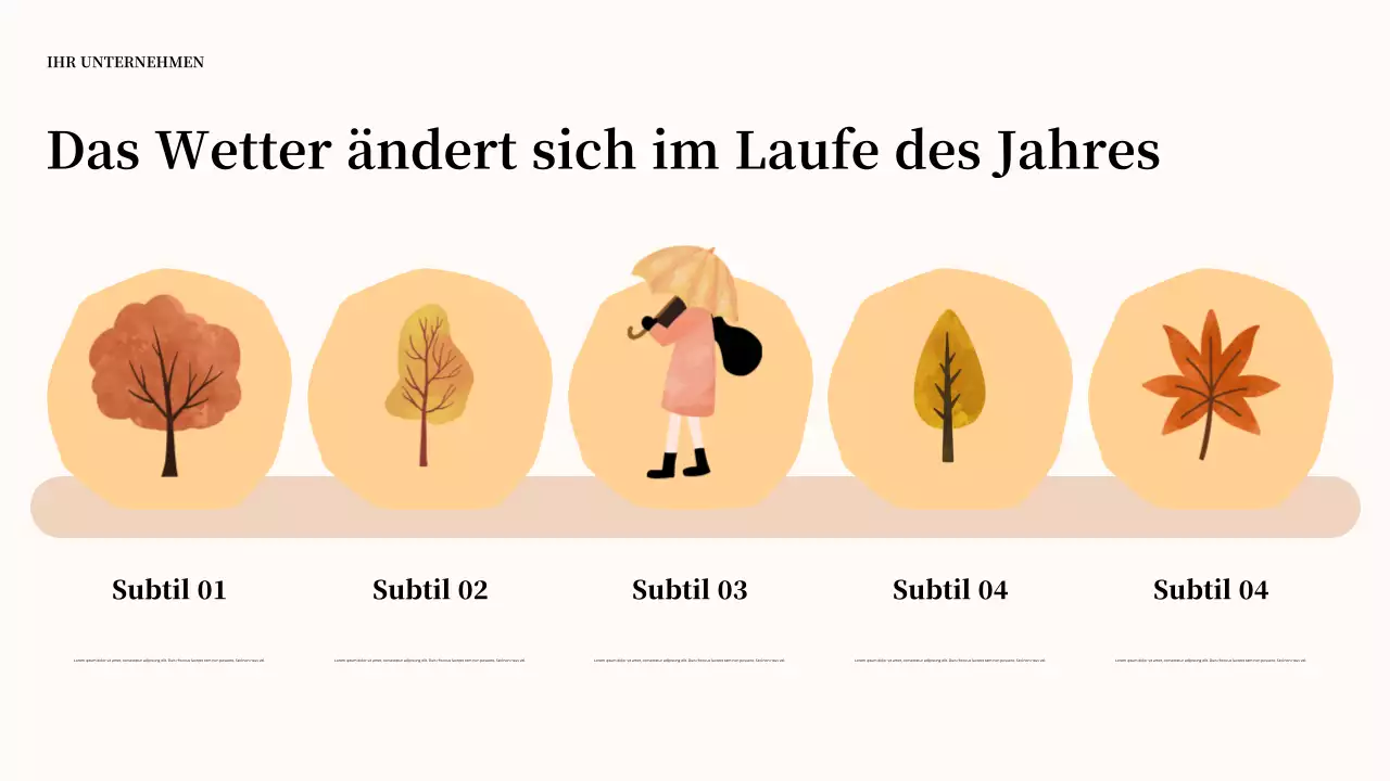 Grüne Natur Jahreszeiten Präsentation