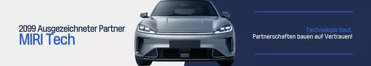 Werbung für modernes Auto in Silber