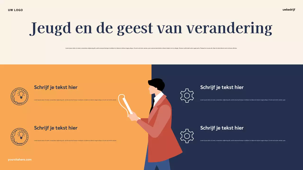 Blauwe Illustratieve Klassieke Beroemde Amerikaanse Geschiedenispresentatie