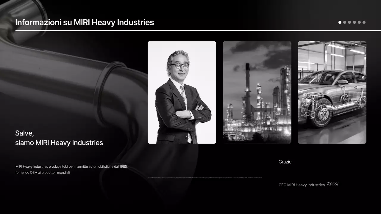 Presentazione dei prodotti Black Modern Technology