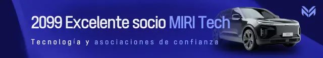 Anuncio de tecnología moderna azul