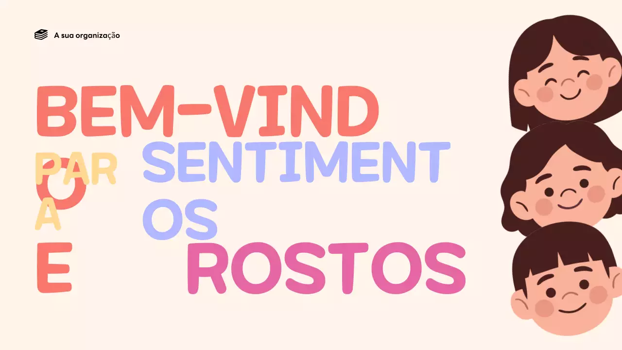 Apresentação de Anúncio de Emoções Coloridas e Lúdicas