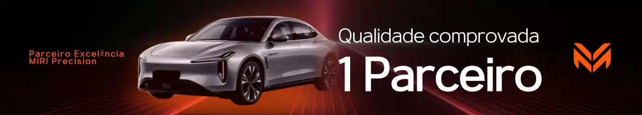 Anúncio de carro estiloso laranja