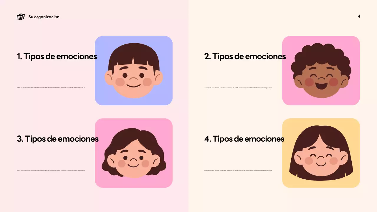 Presentación del anuncio "Emociones divertidas y coloridas"