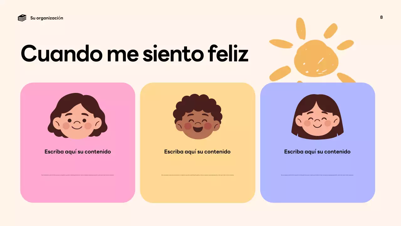 Presentación del anuncio "Emociones divertidas y coloridas"