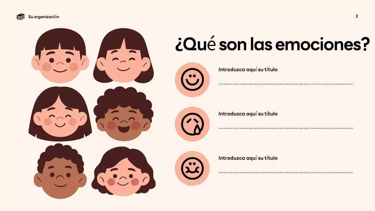 Presentación del anuncio "Emociones divertidas y coloridas"