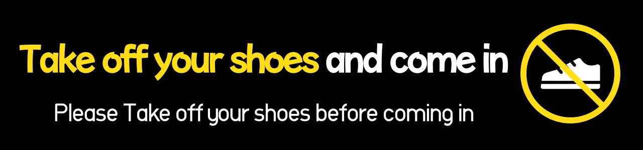 Black simple guide text