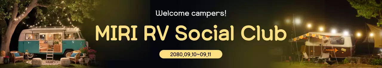 Evento de acampamento vintage marrom