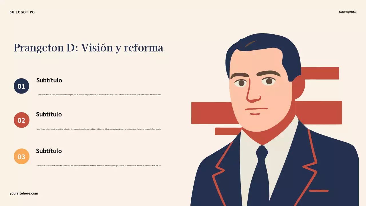 Presentación ilustrativa clásica de la historia de los estadounidenses famosos en azul