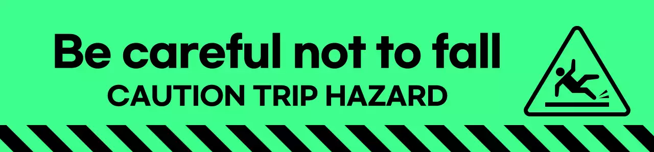 Hướng dẫn cảnh báo trượt cơ bản màu xanh lá cây