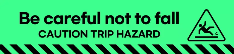 Green Basic Slip Caution Guide