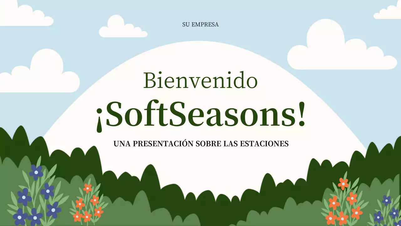 Presentación de las estaciones de la naturaleza verde