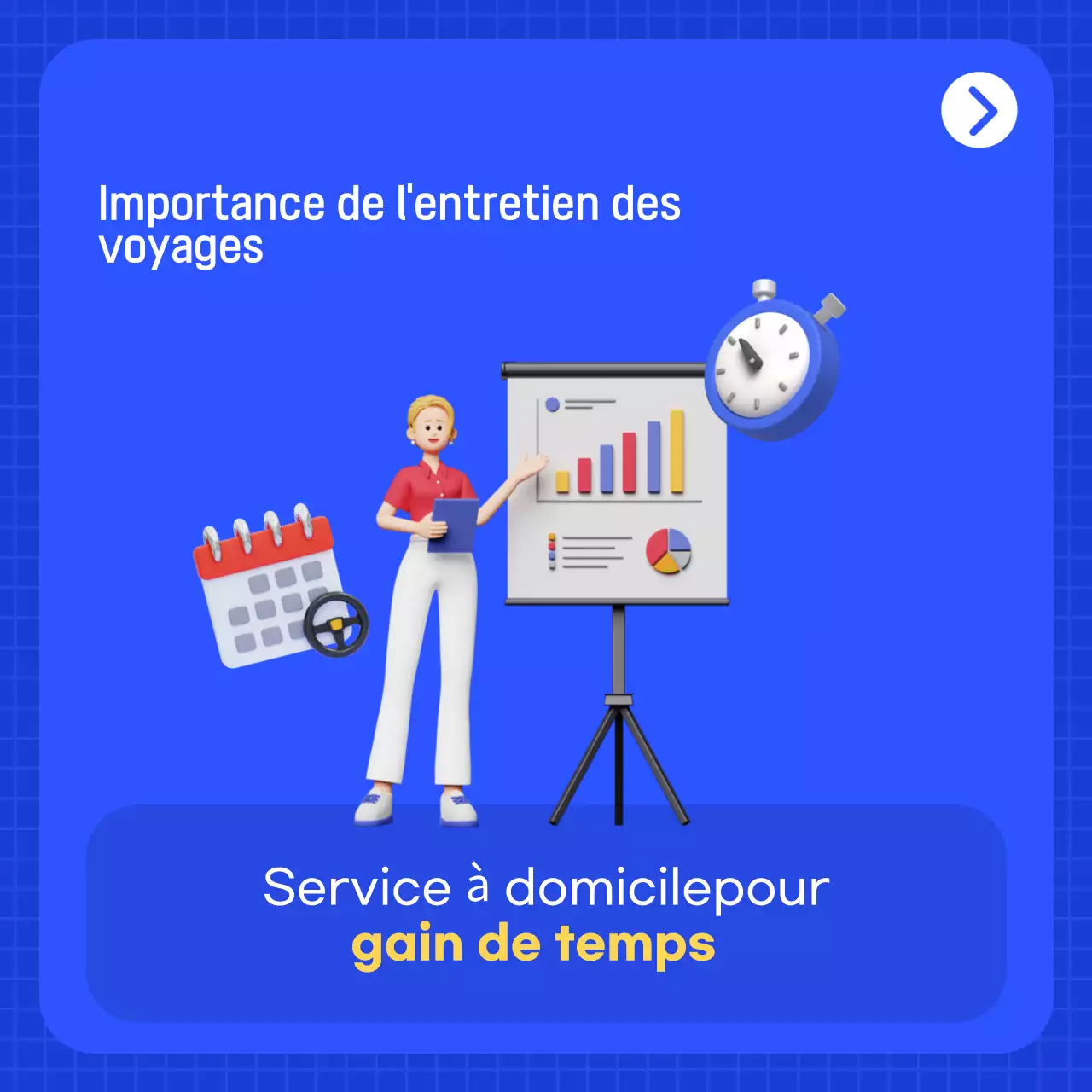 Publicité pour une voiture bleue moderne