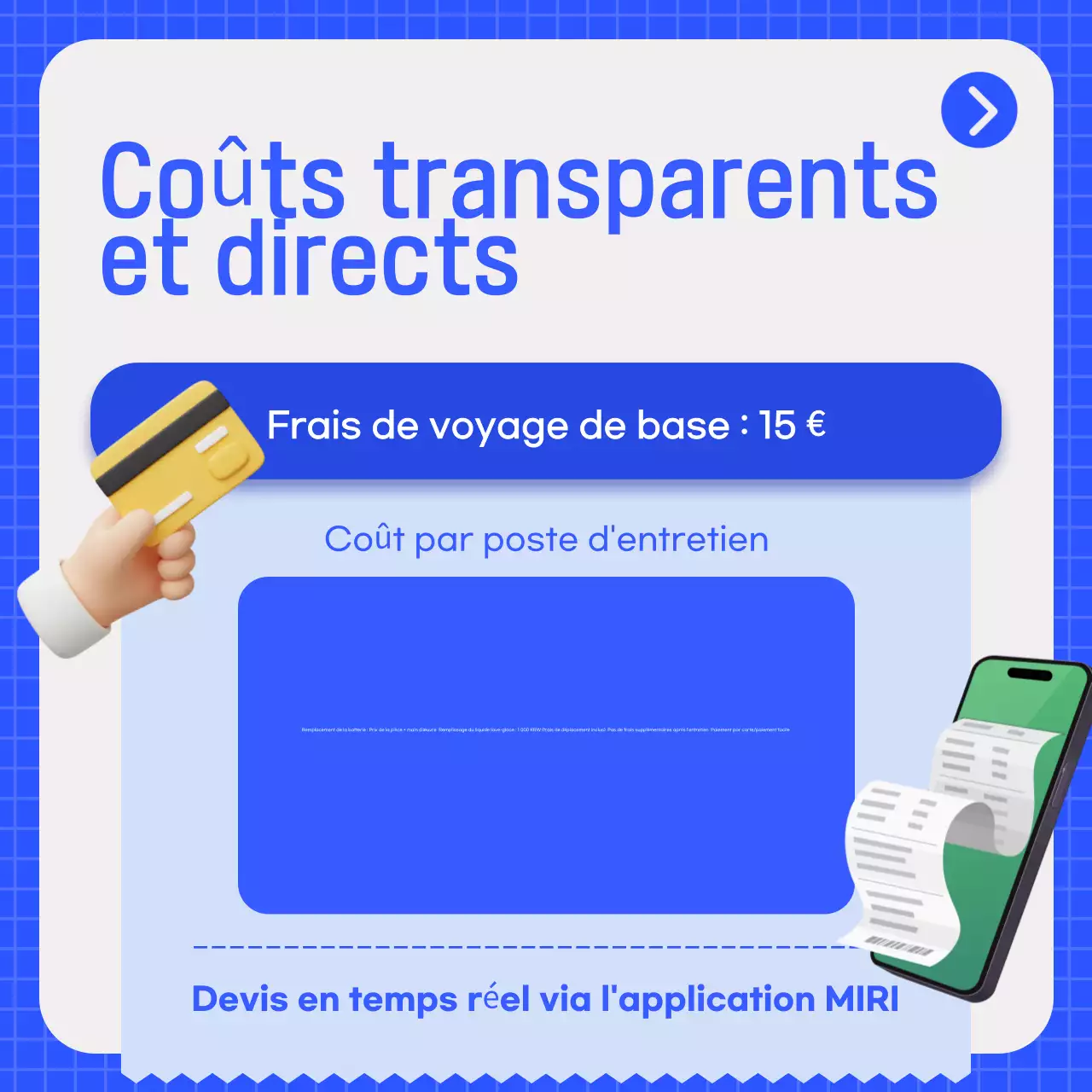 Publicité pour une voiture bleue moderne