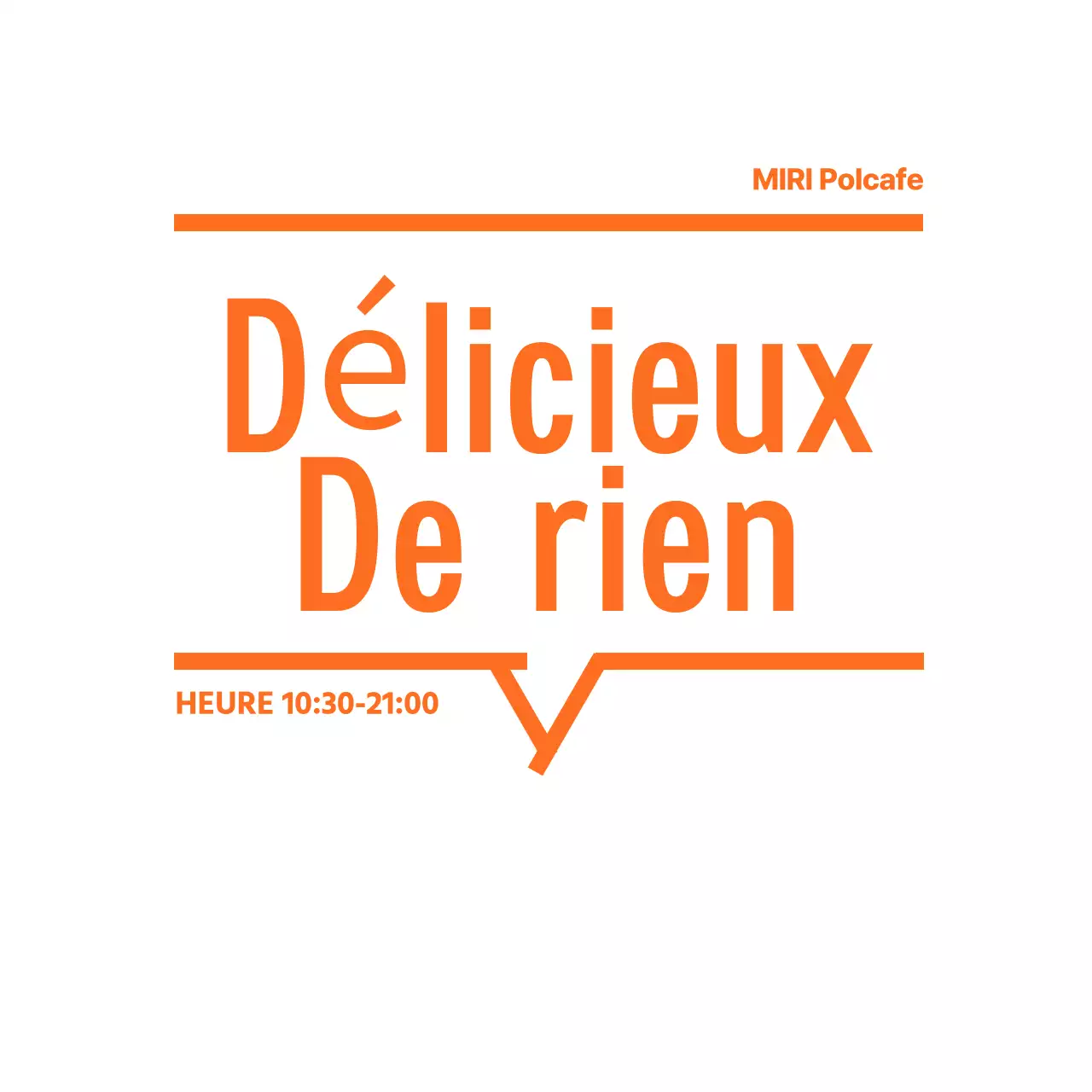 Texte promotionnel du Orange Simple Cafe